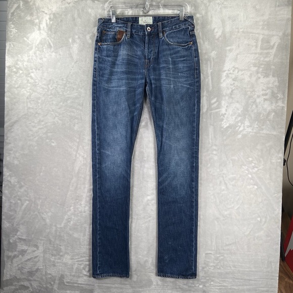 Paul Smith Jeans men's 30x34 Blue Denim Red Ear Village Workwear Slim Skinny Fit - Picture 1 of 15
